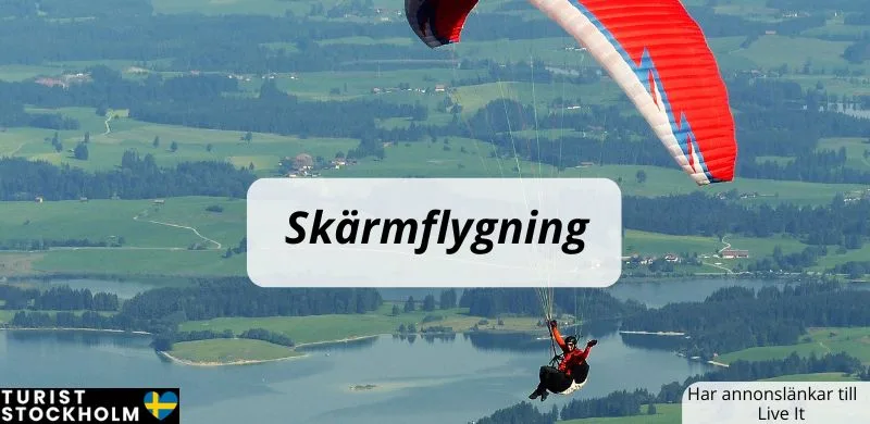 Skärmflygning över Stockholm