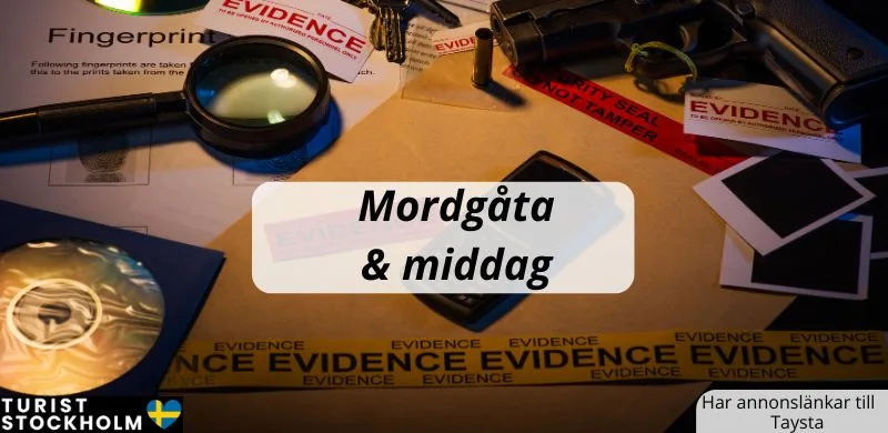 Mordgåta och middag Stockholm