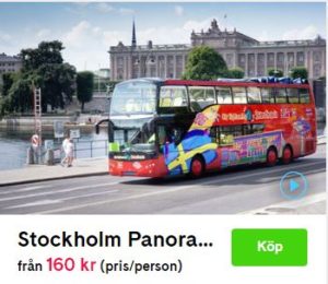 Sightseeing i Stockholm med buss