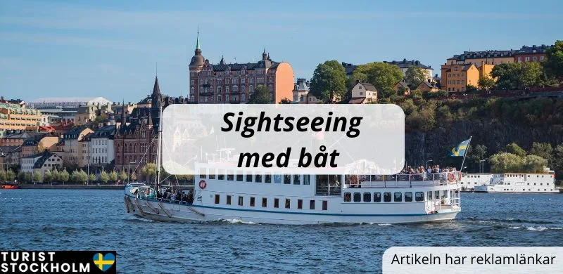Sightseeing med båt i Stockholm