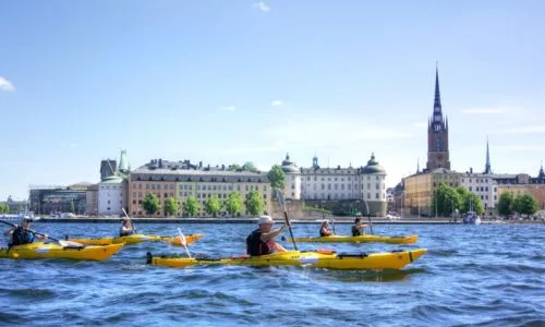 stadstur med kajak i Stockholm city