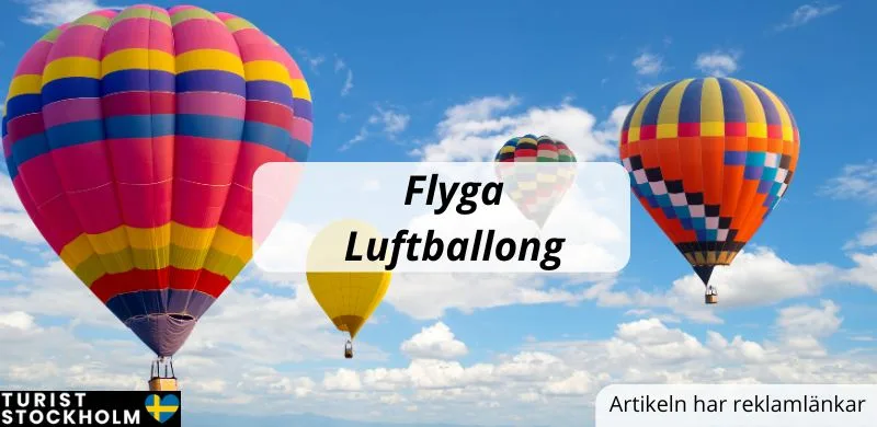 Fyra luftballonger över Stockholm