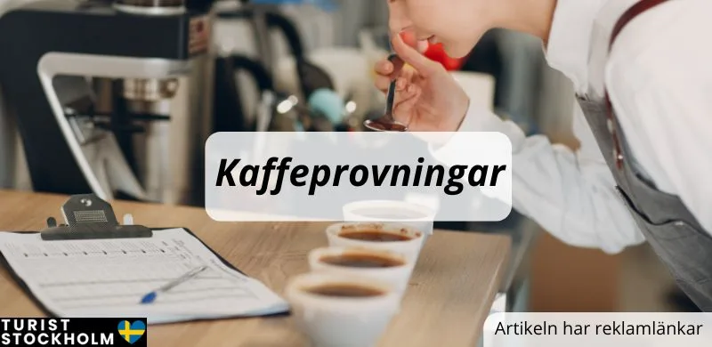 Kaffeprovning via fem olika kaffekoppar