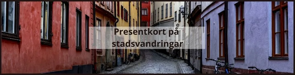 Presentkort på stadsvandringar