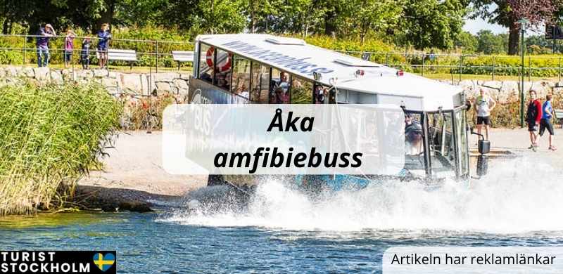 åka amfibiebuss i Stockholm