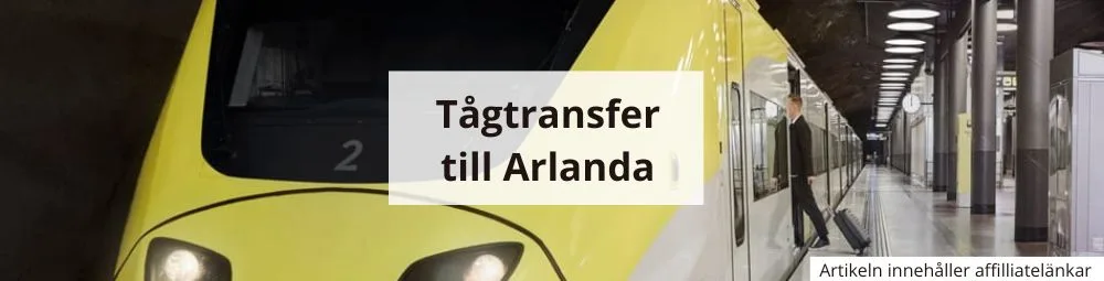 Tågtransfer till och från Arlanda