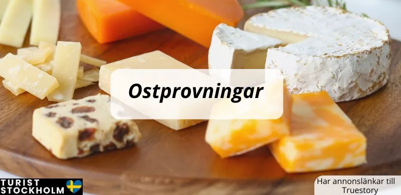 Ostar och texten Ostprovning