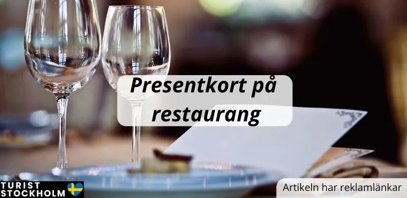 Presentkort på restaurang i Stockholm