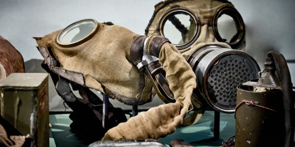 Gasmasker från armemuseum